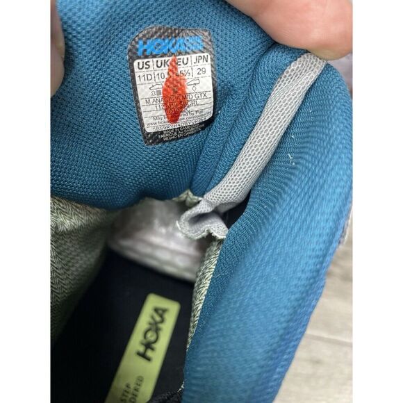 Hoka One One Anacapa Mid GTX Sharkskin Men's Hiking Boots 1122018-SBCRL 11D NEW - Picture 10 of 16